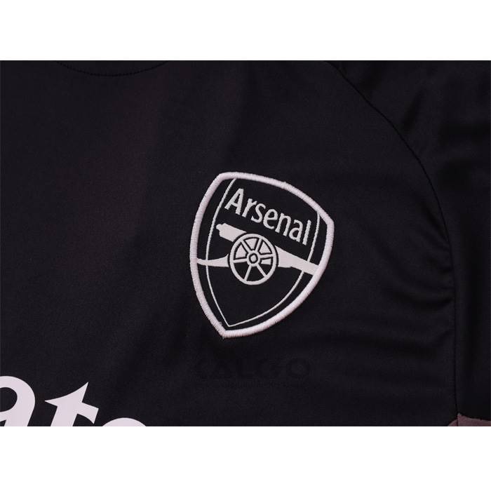 Tuta da Track Arsenal Manica Corta 2024-2025 Grigio Scuro - Pantaloncini